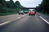 Stau und Rechts&uuml;berholer