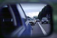 Stau und Rechts&uuml;berholer