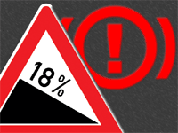 Bremsen im Gef&auml;lle