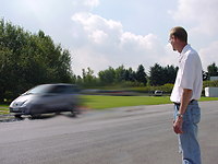 Vollbremsung als Pr&uuml;fungsaufgabe