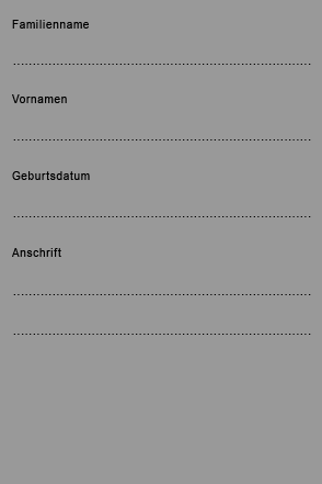 Pr&uuml;fbescheinigung f&uuml;r Mofas, linke Innenseite