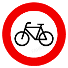 Verbot f&uuml;r Radfahrer