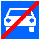 Ende der Kraftfahrstra&szlig;e